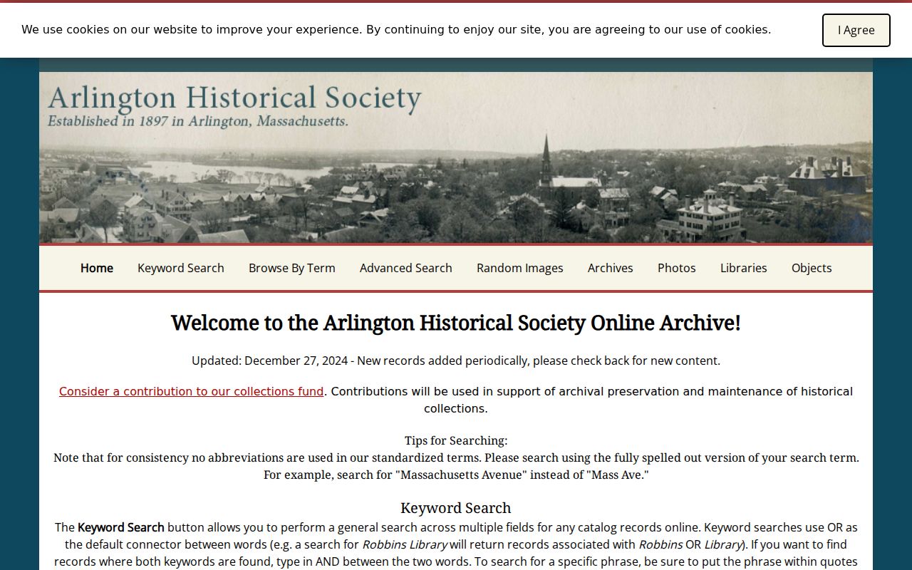 Arlington neighbors historical catalog research resource