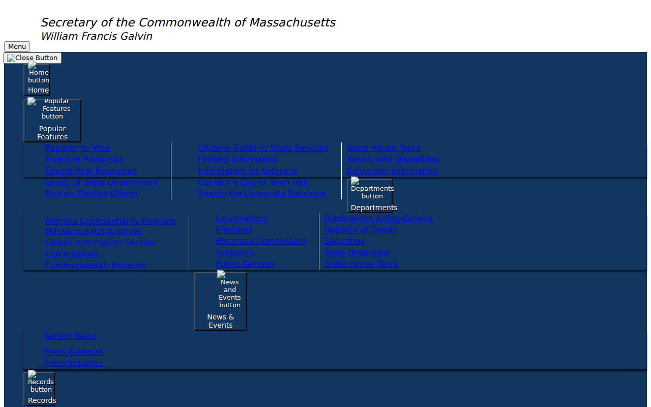Arlington resident lookup Massachusetts corporations name search